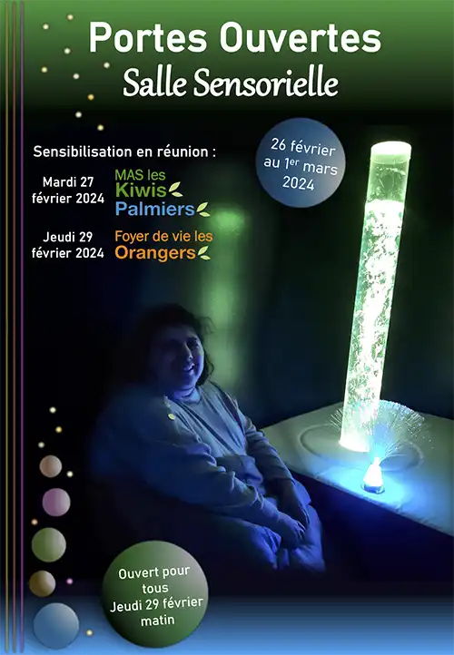 01 – Affiche portes ouvertes salle sensorielle