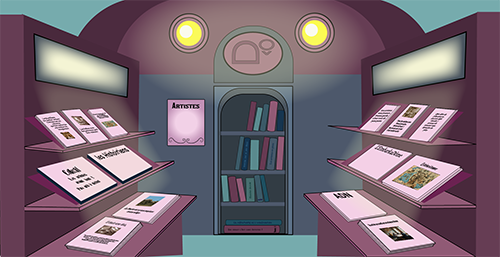 L'EmbarkaDôme illustration Kiosque d'information